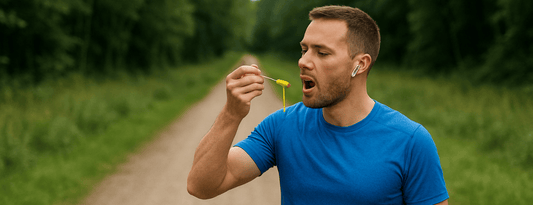 Manuka Honey for athletes - athlete eating honey