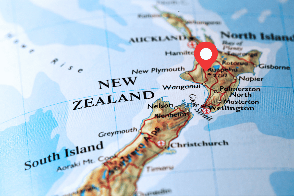 Map showing our location